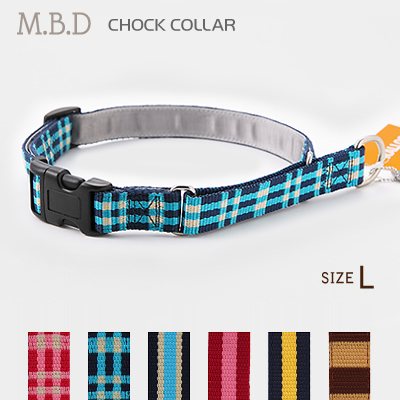 【メール便のみ送料無料】ラロック MBD ハーフチョークカラー バックル付き Lサイズ 大型犬用しつけ首輪 (メール便可)