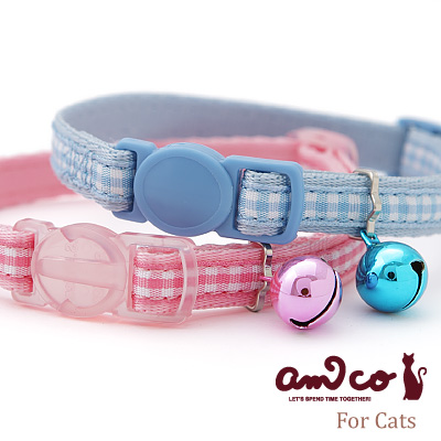 ラロック アミコ 猫の首輪 ライトチェック猫カラー