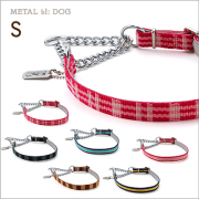 小型犬用ハーフチェーン ラロック メタルビードッグ カジュアルハーフチェーンカラー Sサイズ しつけ首輪