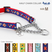 中型犬用ハーフチェーン ラロック アミット しつけに便利おしゃれなハーフチェーンカラー 02 Mサイズ しつけ首輪