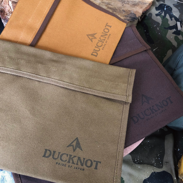 送料無料＞ DUCKNOT 八号帆布 A4ケース STAMP