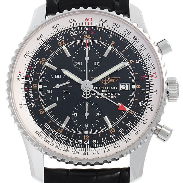 ブライトリング ナビタイマー ワールド A242B26WBD(A24322) 中古 メンズ