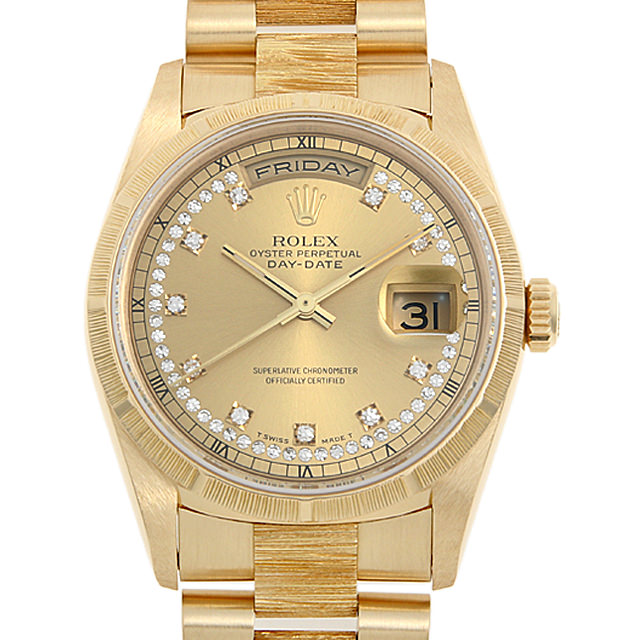 デイデイト バークベゼル 10Pダイヤ サークルダイヤ 18248LB メイン画像