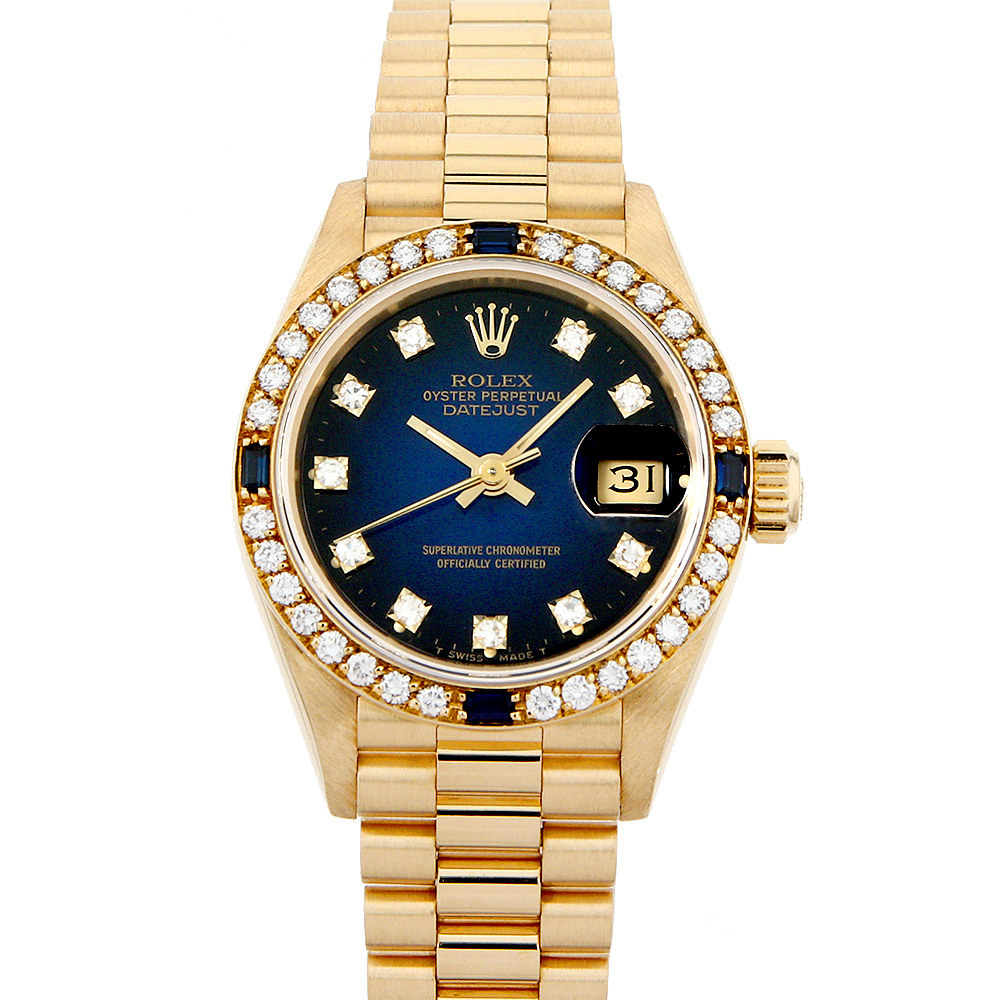 デイトジャスト 10Pダイヤ ベゼルダイヤ/4Pサファイヤ 69088G メイン画像