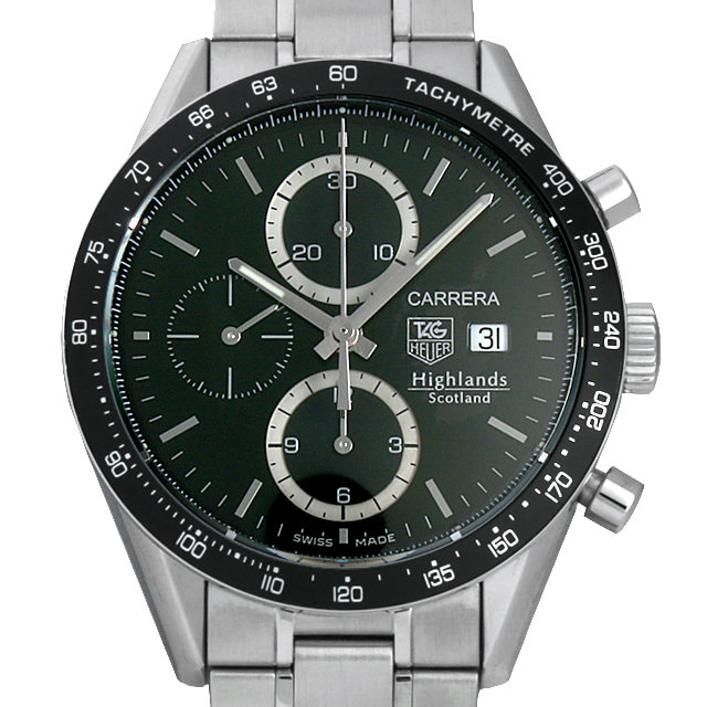 タグホイヤー カレラ クロノグラフ タキメーター ハイランド スコットランド CV2012.BA0786 中古 メンズ