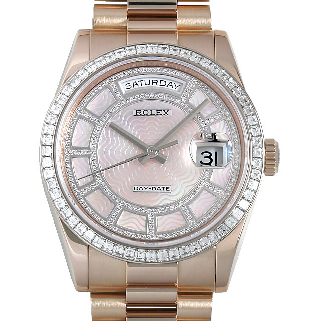 デイデイト36 カルーセル ベゼルダイヤ 118395BR メイン画像