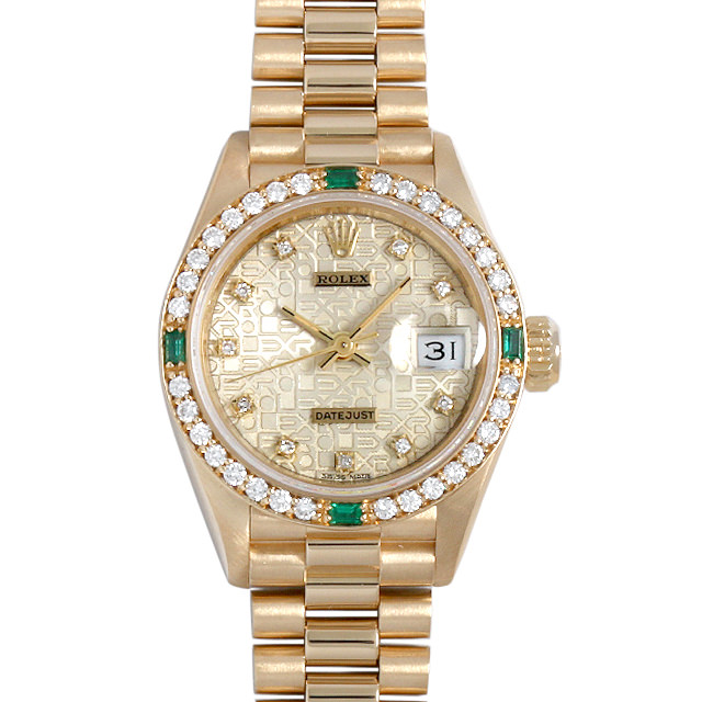 デイトジャスト DIA巻4Pエメラルド 69078G メイン画像