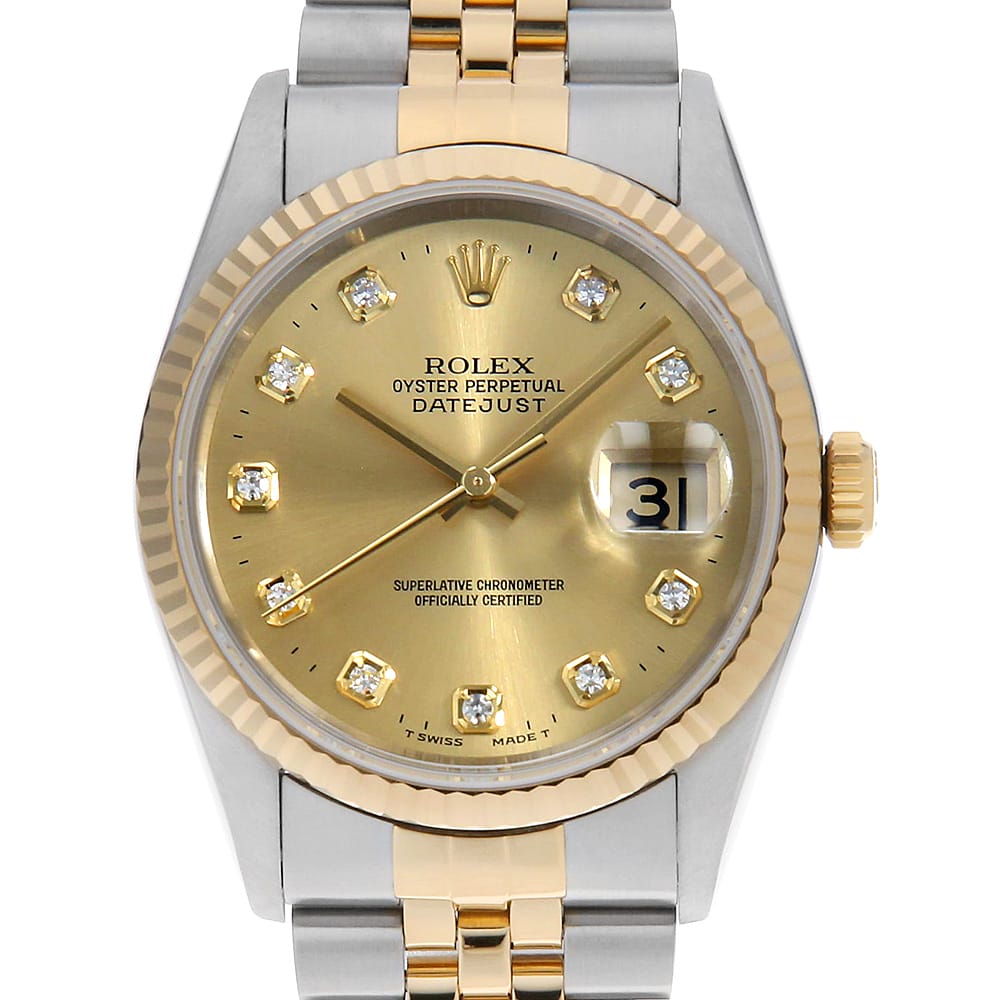 ロレックス デイトジャスト 16233G メンズ 中古