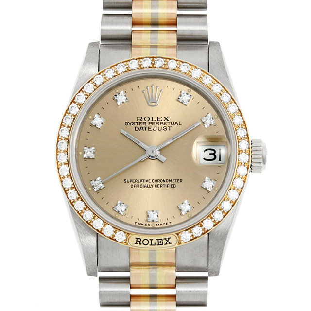 デイトジャスト トリドール ベゼルダイヤ/10Pダイヤ 68149G BIC メイン画像