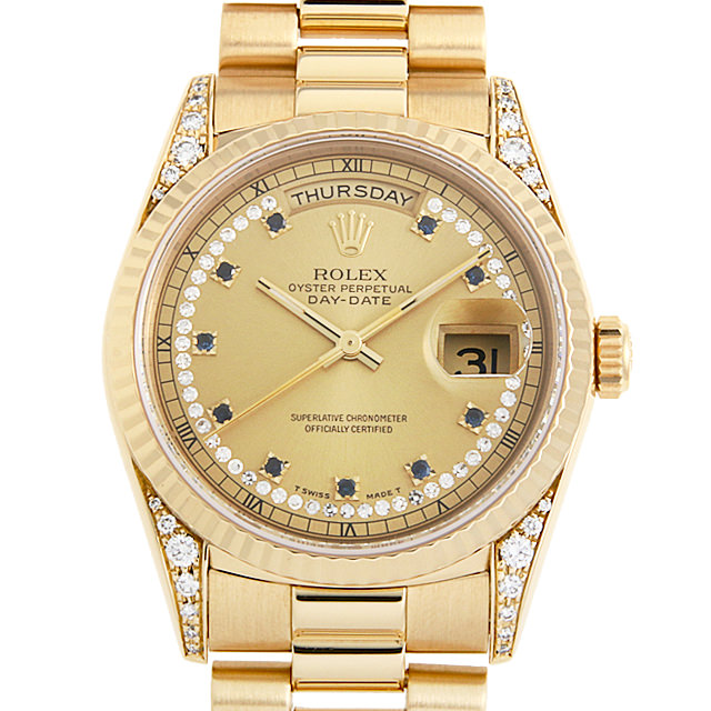  デイデイト サークルダイヤ 10Pサファイヤ 18338LS メイン画像