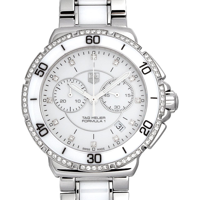 タグホイヤー フォーミュラ１ レディ ダイヤモンド クロノグラフ CAH1213.BA0863 中古 レディース