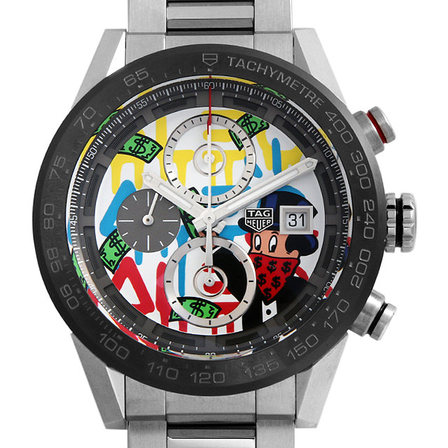 タグホイヤー カレラ キャリバー ホイヤー01 クロノグラフ 世界限定200本 CAR201AA.BA0714 中古 メンズ