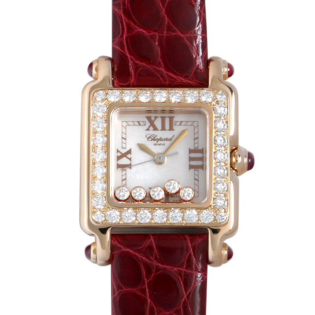 ハッピースポーツ スクエアミニ ベゼルダイヤ 27/6850-21/11 メイン画像