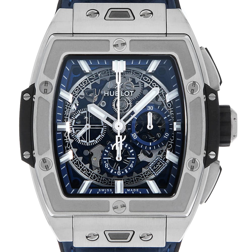 ウブロ スピリット オブ ビッグバン チタニウム ブルー 642.NX.7170.RX 中古 メンズ