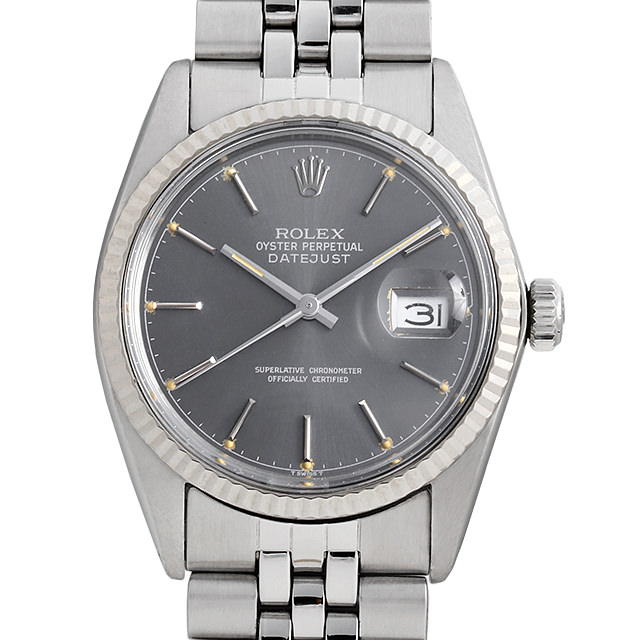 ロレックス デイトジャスト 16014 グレー/バー 82番 中古 メンズ