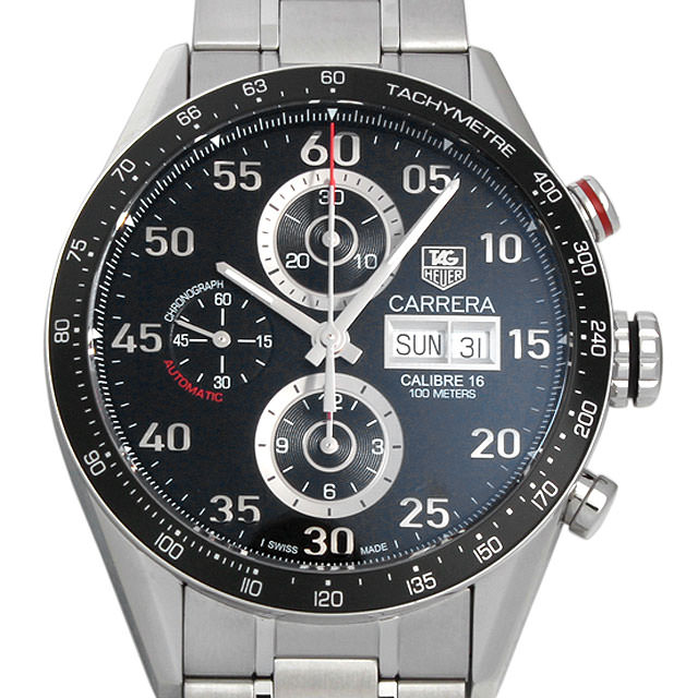 タグホイヤー カレラ キャリバー16 デイデイト クロノグラフ CV2A10.BA0796 中古 メンズ