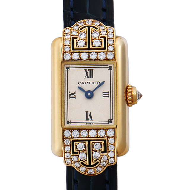 カルティエ ミニタンク アールデコ ケースダイヤモンド WB202331 中古 レディース
