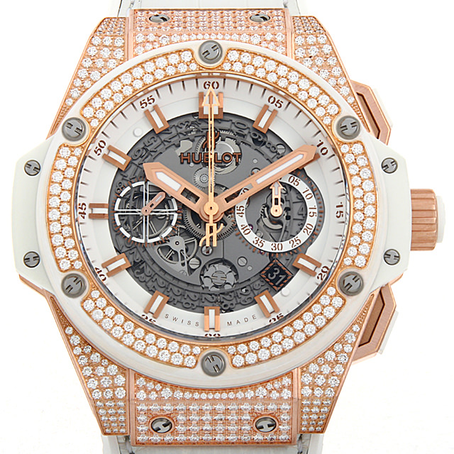 キングパワー ウニコ キングゴールド ホワイト パヴェダイヤ 701.OE.0128.GR.1704 メイン画像