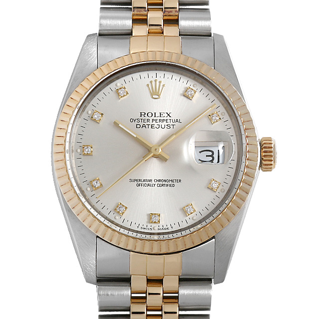 デイトジャスト 10Pダイヤ 16013G メイン画像