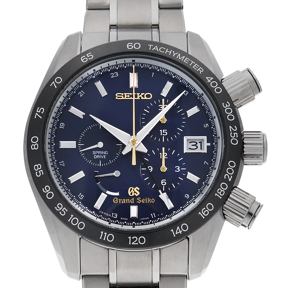 グランドセイコー スポーツコレクション スプリングドライブ クロノグラフ GMT SBGC013 中古 メンズ