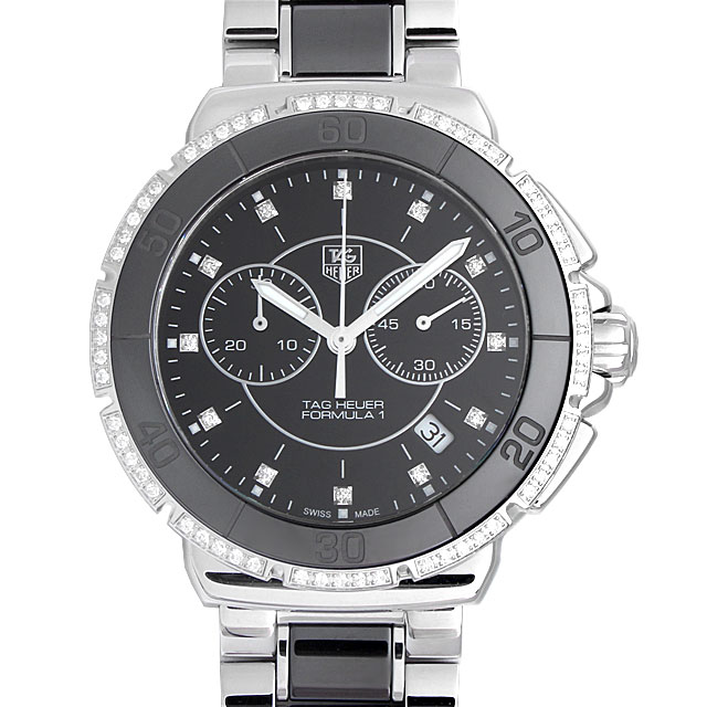 タグホイヤー フォーミュラ１ レディ ダイヤモンド クロノグラフ CAH1212.BA0862 中古 レディース