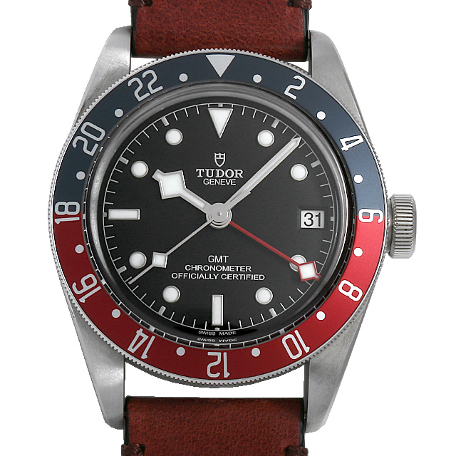 ヘリテージ　ブラックベイ GMT レザーストラップ 79830RB-0002 メイン画像