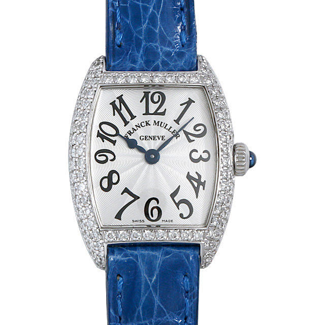 フランクミュラー トノーカーベックス ベゼルダイヤ 2250QZD WG 中古 レディース