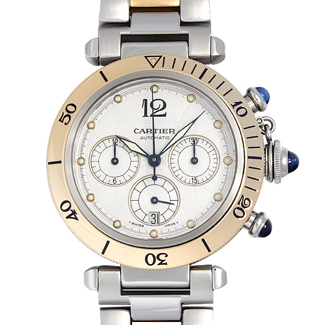 カルティエ パシャ クロノグラフ W31036T6 中古 メンズ