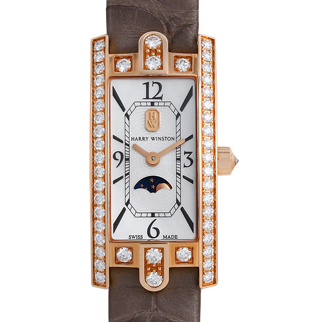 ハリーウィンストン アヴェニューC ミニ ムーンフェイズ AVCQMP16RR001 中古 レディース