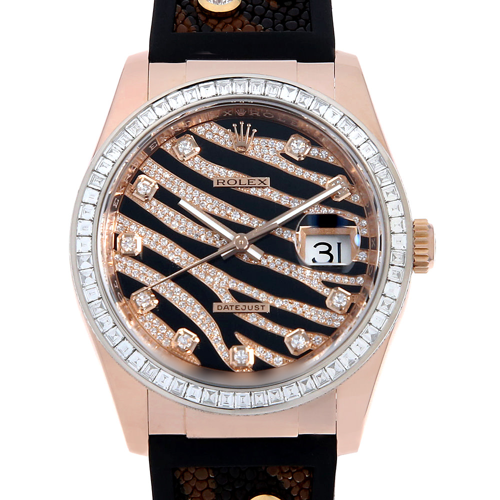 116185BBR ゼブラ ROLEX（ロレックス）デイトジャスト36 ベゼルダイヤ