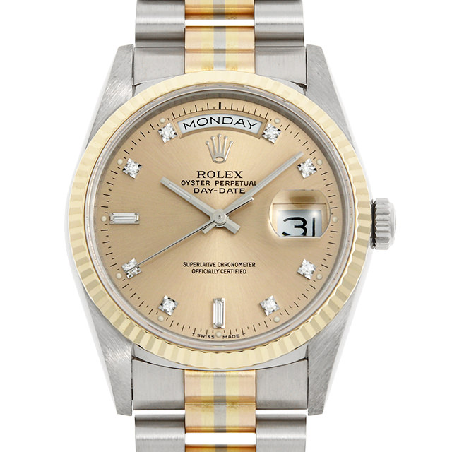 デイデイト 8Pラウンド/2Pバケットダイヤ トリドール 18239A BIC メイン画像