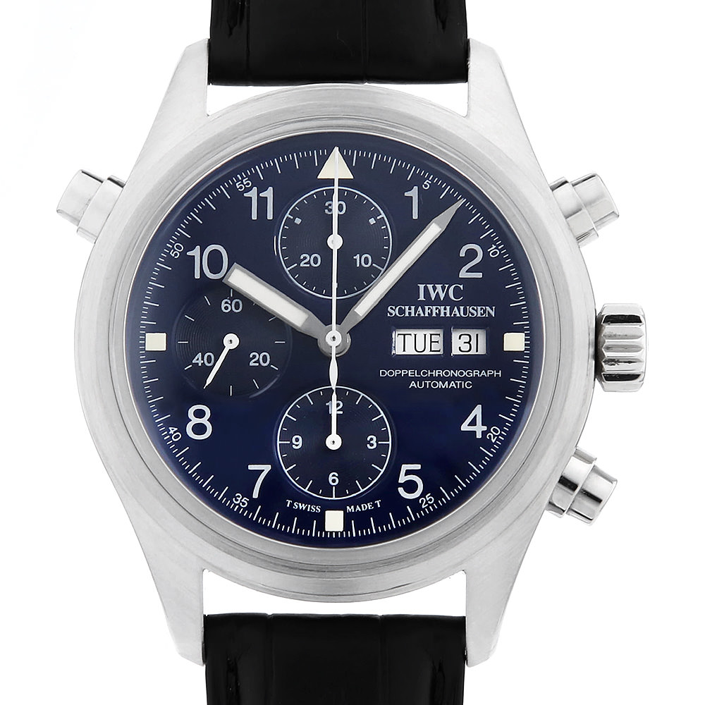 IWC パイロットウォッチ ドッペルクロノグラフ 世界限定130本 3713-023 中古 メンズ