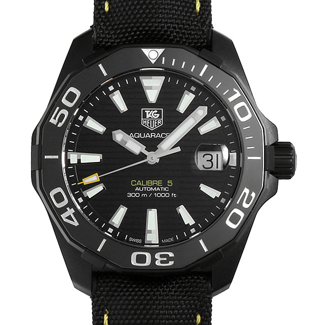 タグホイヤー アクアレーサー キャリバー5 ブラックバージョン WAY218A.FC6362 中古 メンズ