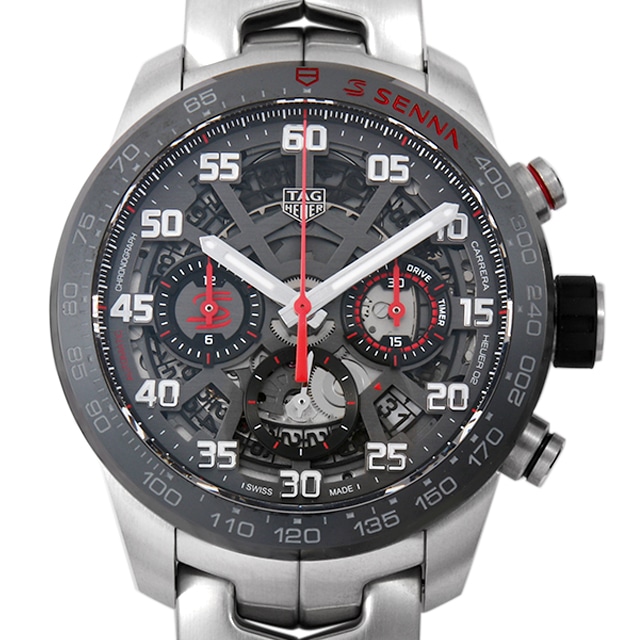 タグホイヤー カレラ キャリバーホイヤー02 クロノグラフ アイルトン・セナ CBG2013.BA0657 中古 メンズ