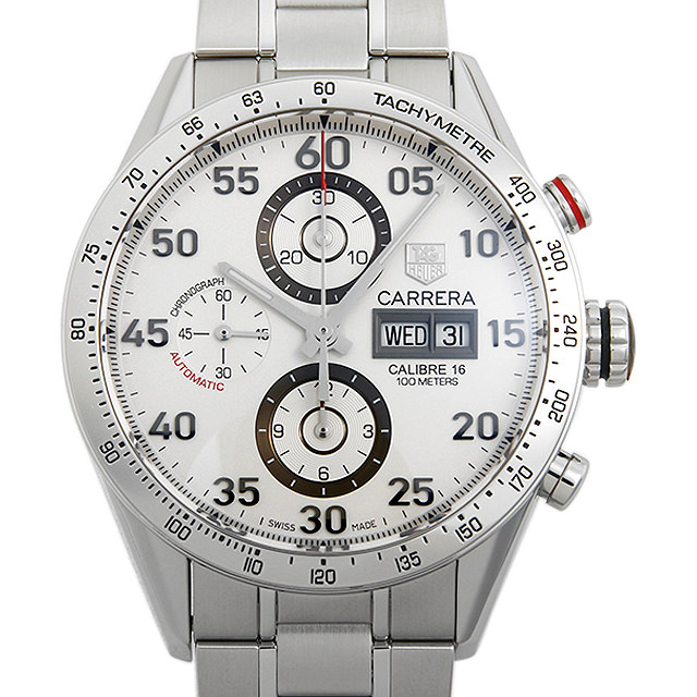 タグホイヤー カレラ タキメーター クロノグラフ デイデイト CV2A11.BA0796 中古 メンズ