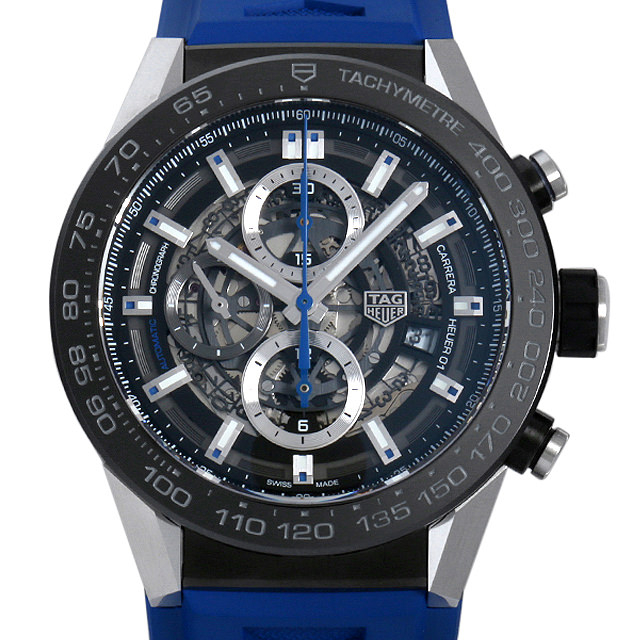 タグホイヤー カレラ キャリバーホイヤー01 ブルータッチエディション CAR2A1T.FT6052 中古 メンズ