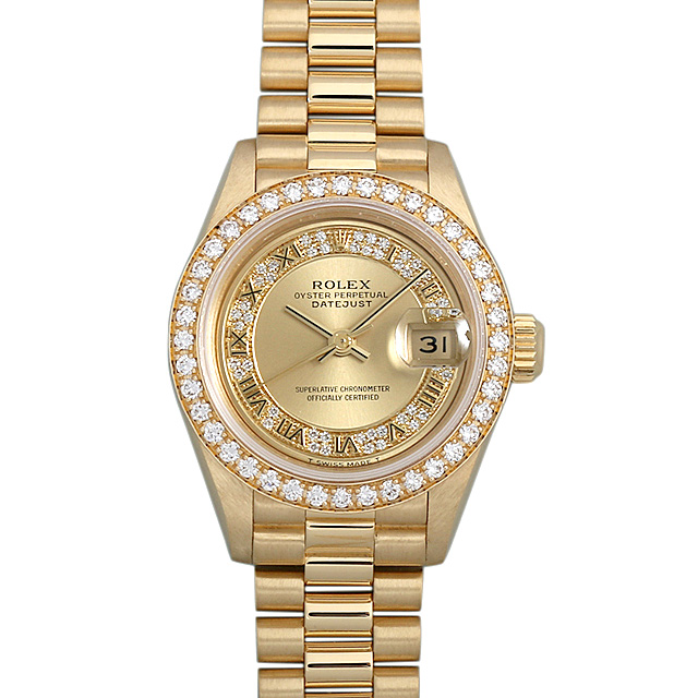 デイトジャスト ミリヤードローマ ベゼルダイヤ 69138MR メイン画像