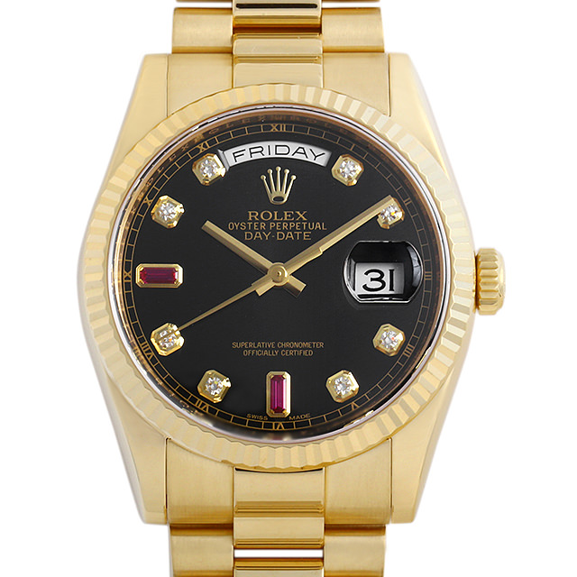 デイデイト 8Pダイヤ/2Pルビー 118238A メイン画像