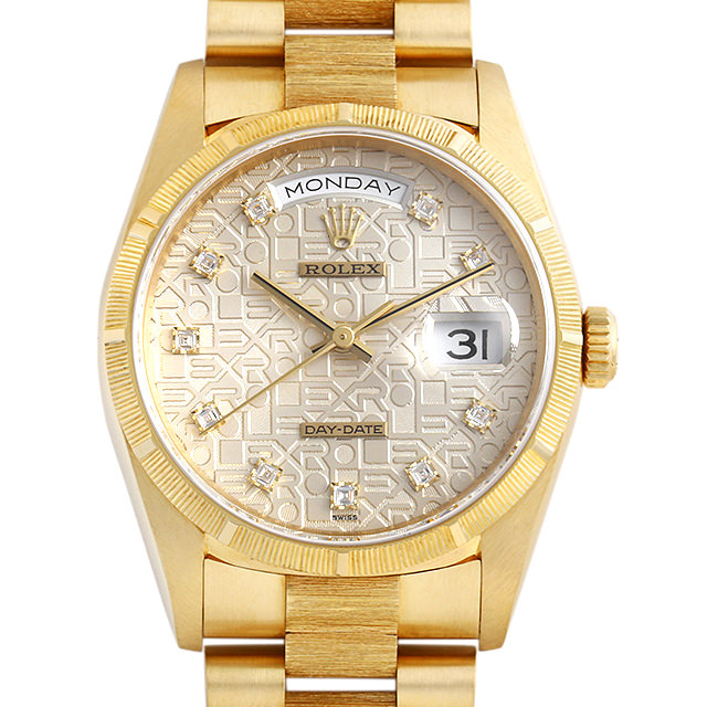 デイデイト バークベゼル 10Pダイヤ 18248G メイン画像