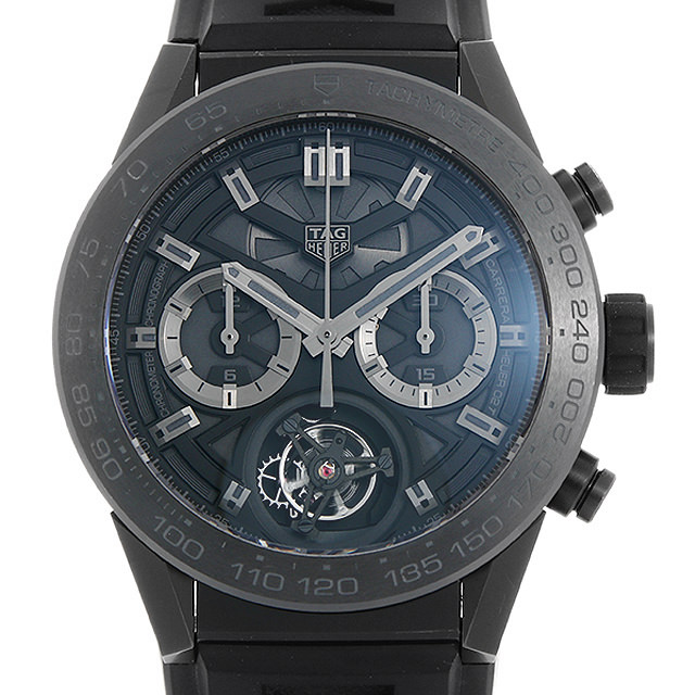 タグホイヤー カレラ キャリバーホイヤー02T ブラックファントム CAR5A8Z.FC6377 中古 メンズ