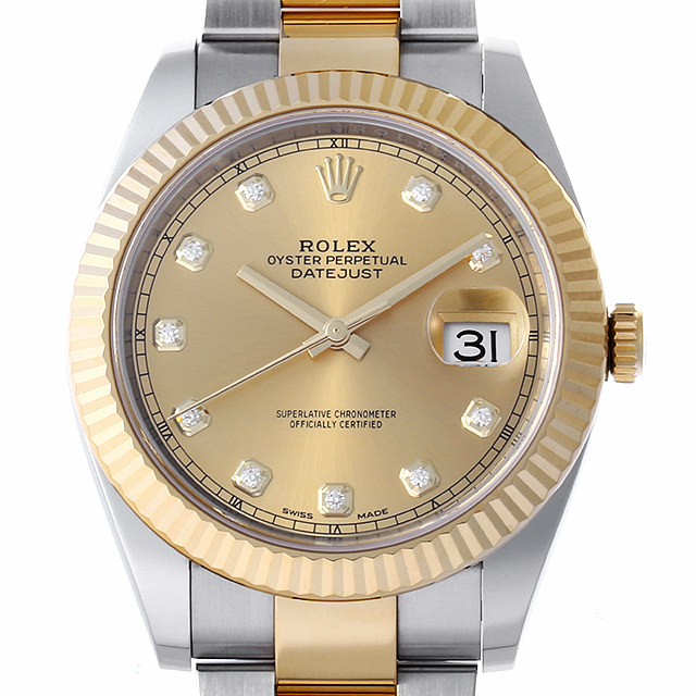 デイトジャスト 10Pダイヤ 126333G メイン画像