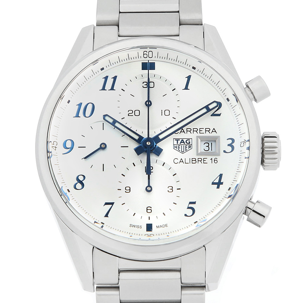 タグホイヤー カレラ キャリバー16 クロノグラフ ブルーエディション CBK2114.BA0715 中古 メンズ