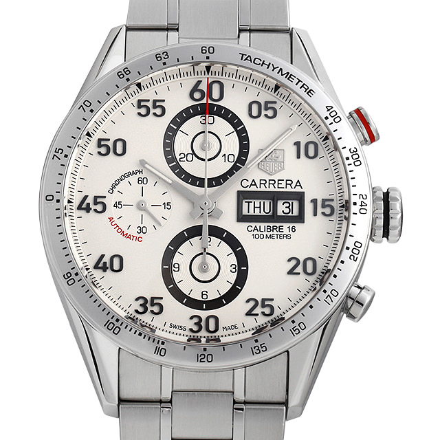 タグホイヤー カレラ タキメーター クロノグラフ デイデイト CV2A11.BA0796 中古 メンズ