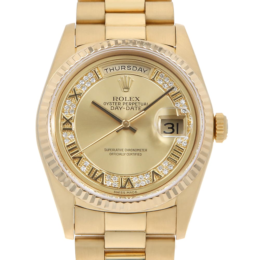 ロレックス デイデイト 18238MR メンズ 中古