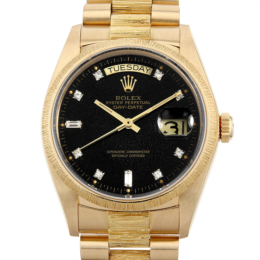 デイデイト バークベゼル 8Pラウンド/2Pバゲットダイヤ 18078A メイン画像