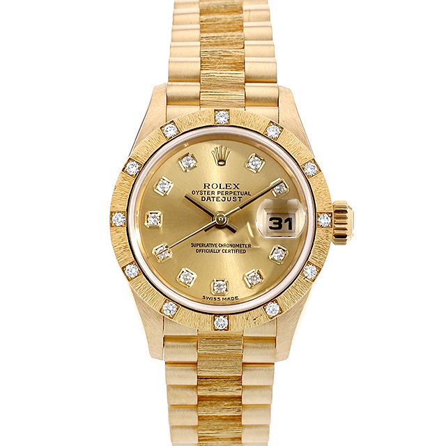 デイトジャスト バークベゼルダイヤ 10Pダイヤ 79288G 