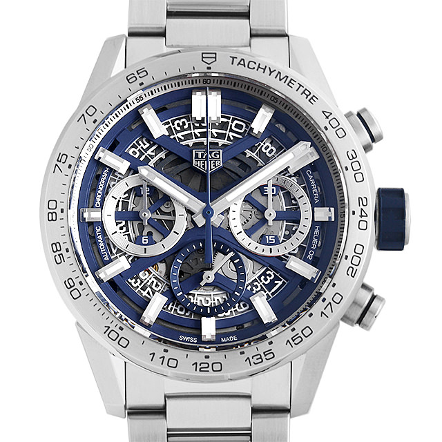 カレラ キャリバー ホイヤー02 クロノグラフ ブルーエディション 日本限定 CBG2019.BA0662 メイン画像