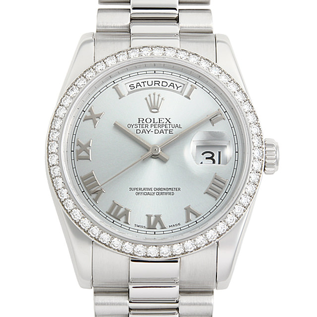 118346 アイスブルー/ローマ ROLEX（ロレックス） デイデイト ベゼル