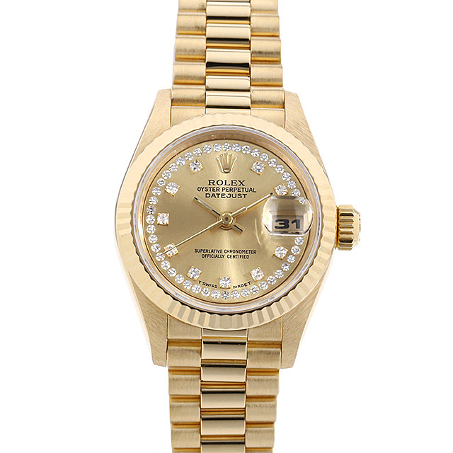 デイトジャスト 10Pダイヤ サークルダイヤ 69178LB メイン画像