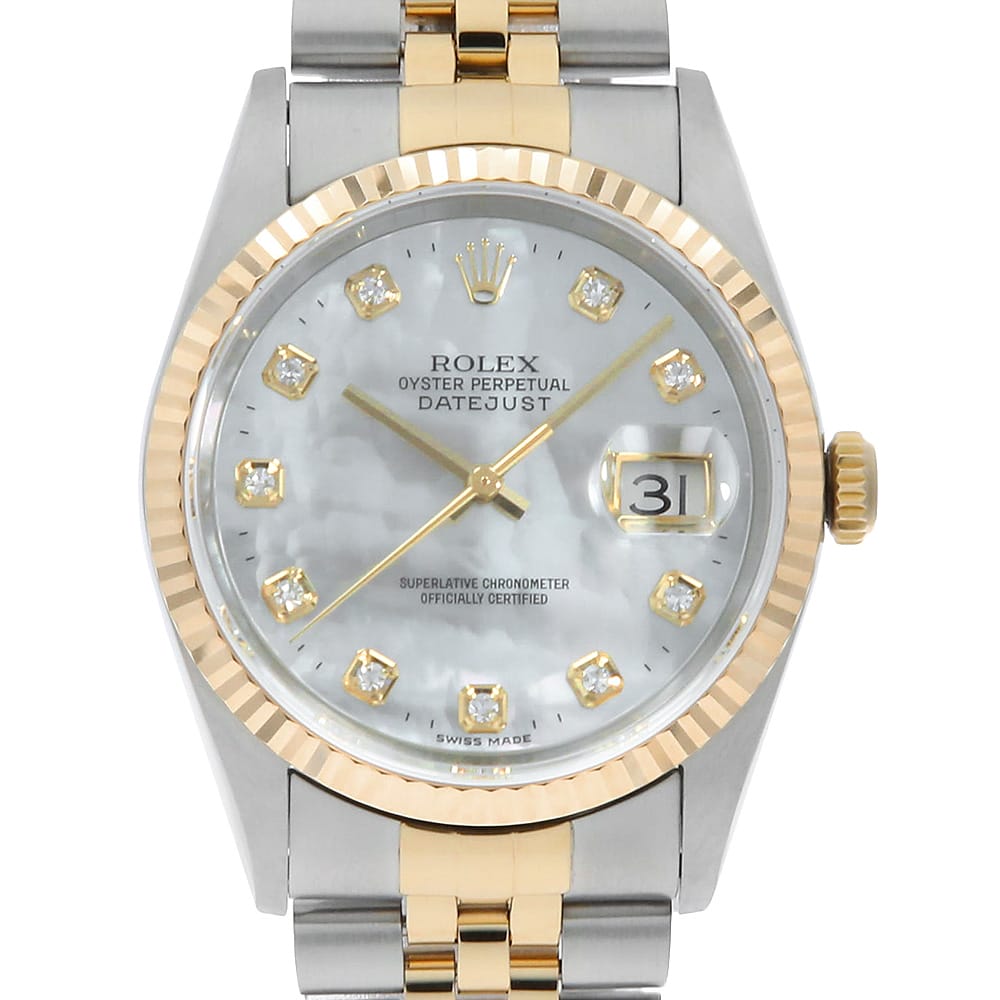 ROLEX Datejust 16233NG Men's Used